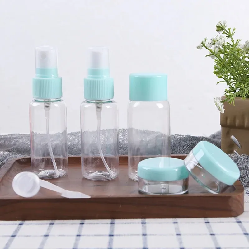 5 %/Set Travel Mini Makeup Cosmetic Gace Cream Pot Bottles Пластиковые прозрачные пустые макияж