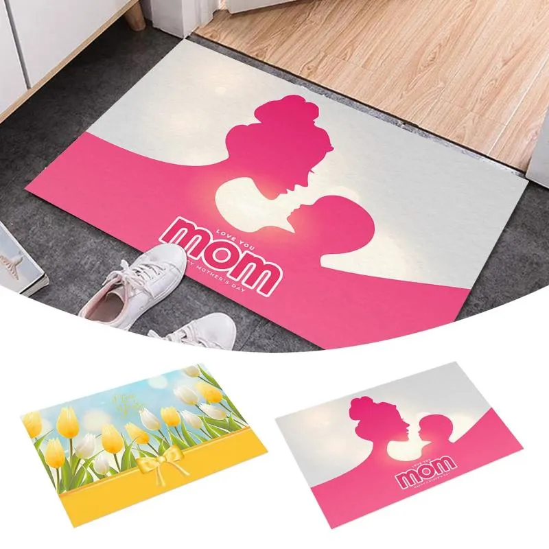 Carpets Mother's Day Carpet Floor Mats Indoor And Outdoor Decorative Door Soft Rugs