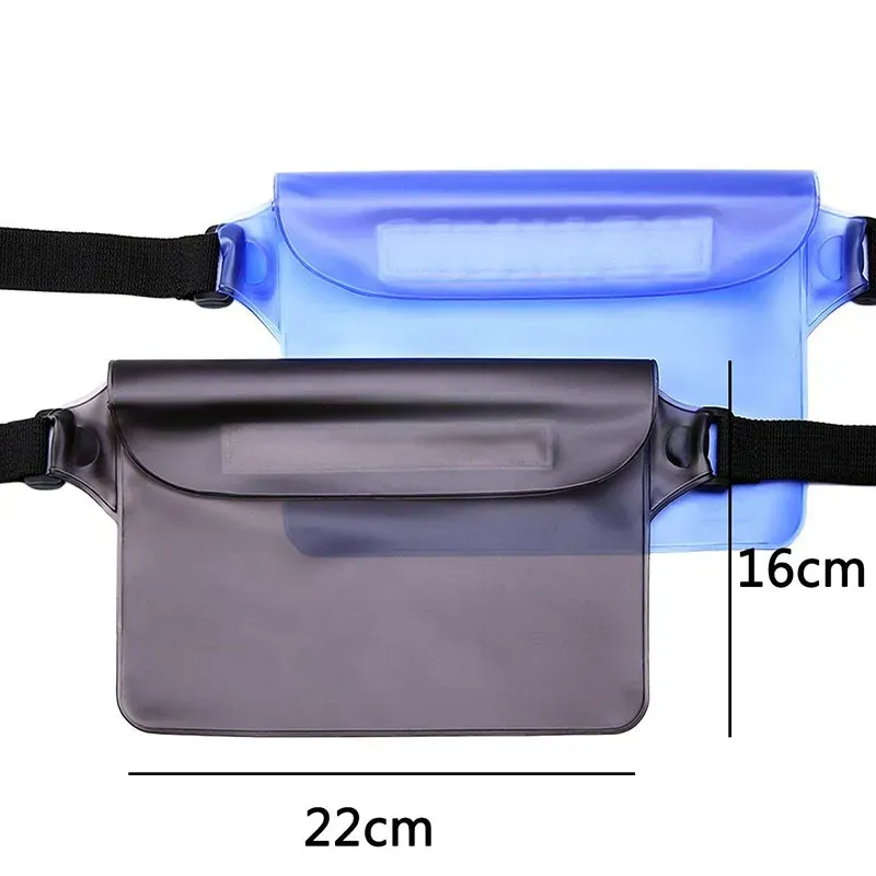 Sac de sac sec imperméable pour sac de téléphone Sac à échaume à taille réglable