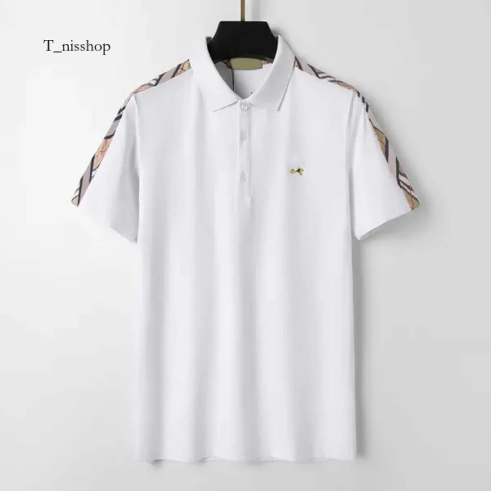 Designer classico Summer Men Shirts Brand Polo Shirt Business Casual Tee England Shirts Man Tops Asian Times M-XXXL 977