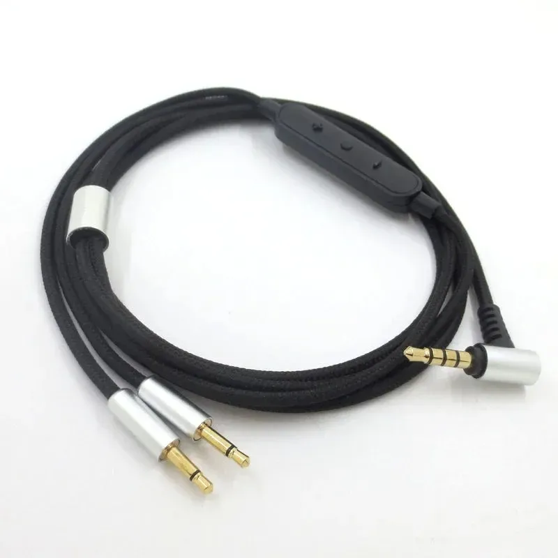 Hörlurkabel 1.2m/ 3.9ft förlängningssladdtrådsljudkabel för Sennheiser HD477 HD497 HD212 Pro EH250 EH350 hörlurar
