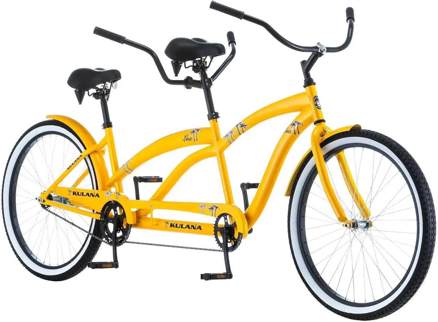 Tandem Beach Cruiser 24 Inch Bike For Adults Double Rider Bicycle With ...