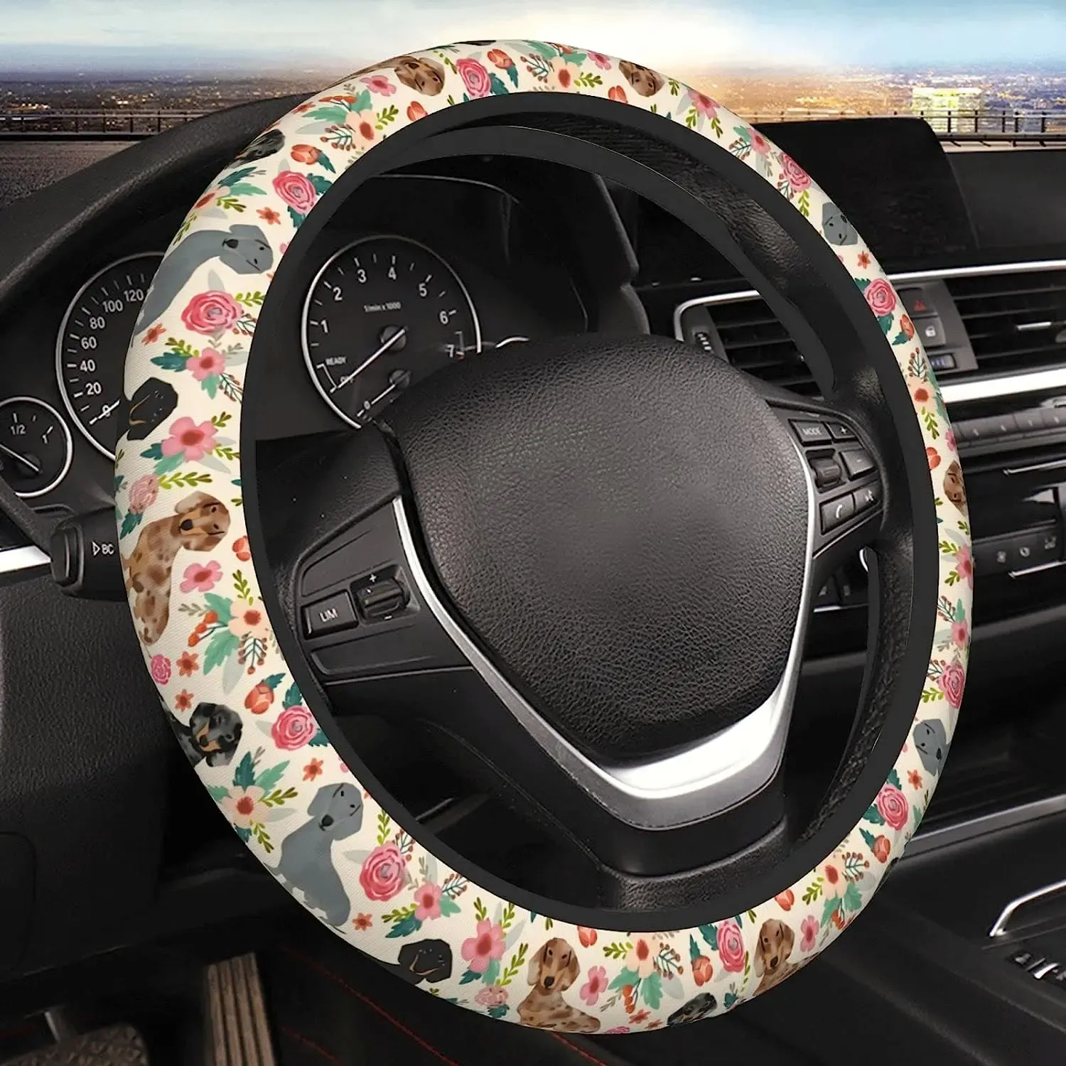 Dachshund steering wheel cover hotsell