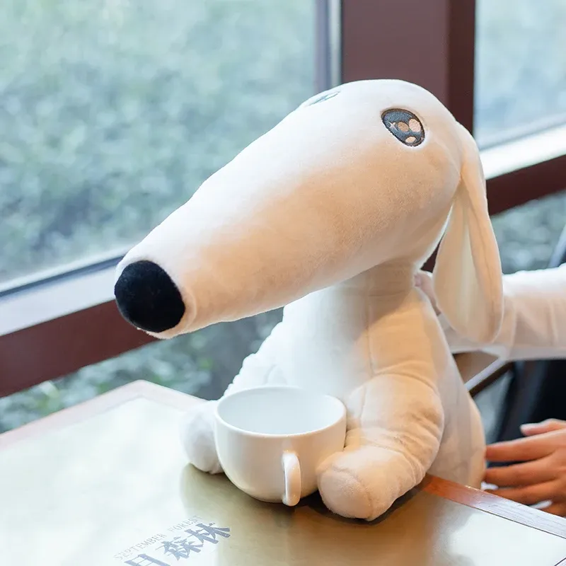 25/40 cm ins długie nosed psa Plush Toys Kawaii Borzoi pozwól mi to zrobić dla ciebie psie nadziewana lalka dla dzieci dla dzieci dziewczęta