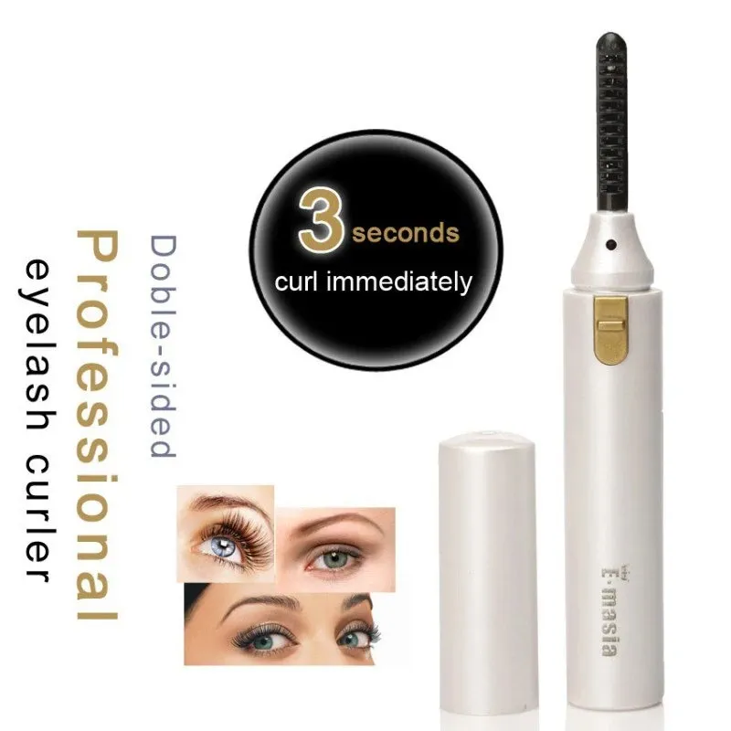 Electric Eyelash Curler Portable Pen Heated Long Lasting Eye Lash Curler Användbart makeupverktyg för kvinnor Nytt grossist