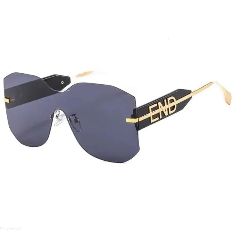 Óculos de sol femininos fêndisunglasses lentes full frames sunglasses de praia Óculos de letra adumbral de letra de sol casuais 734 Fendin Sunglasses