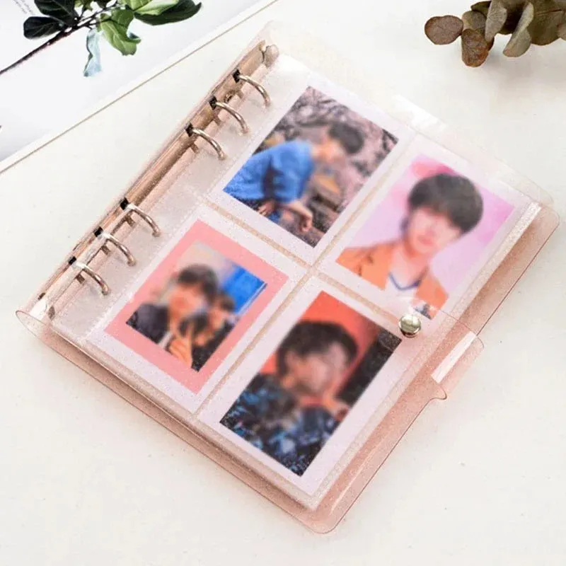 2024 100 fickor Fotoalbum 3Inches Mini Picture Case Name Card Storage Collect Book Photocard Binder Card Holder Scrapbooking For 100 For