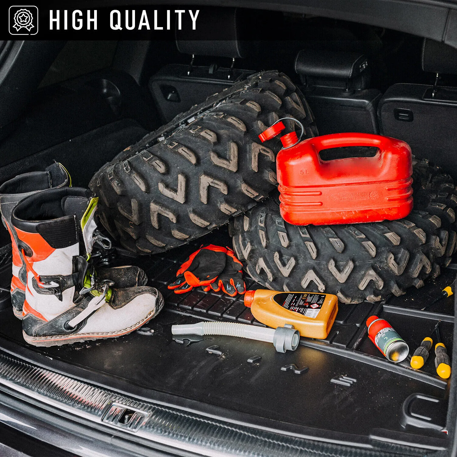 Custom Fit Car Trunk Mat for Ford Territory 2023 Equator 2021 2022 All Weather Waterproof Cargo Liner Tray Floor Mat Accessories