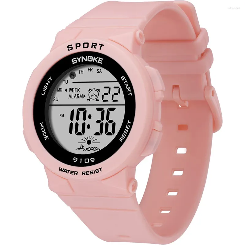 Orologi da polso orologio per donne femminile 50m impermeabili di sinoke brand silicone femmina orologio digitale orologio