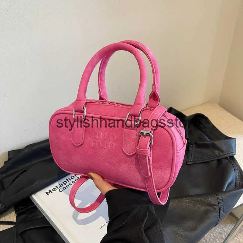 Sagni per le spalle Borsa da donna 2024 Nuova borsetta di moda di fascia alta casa Sia da bowling Crossbody H240403