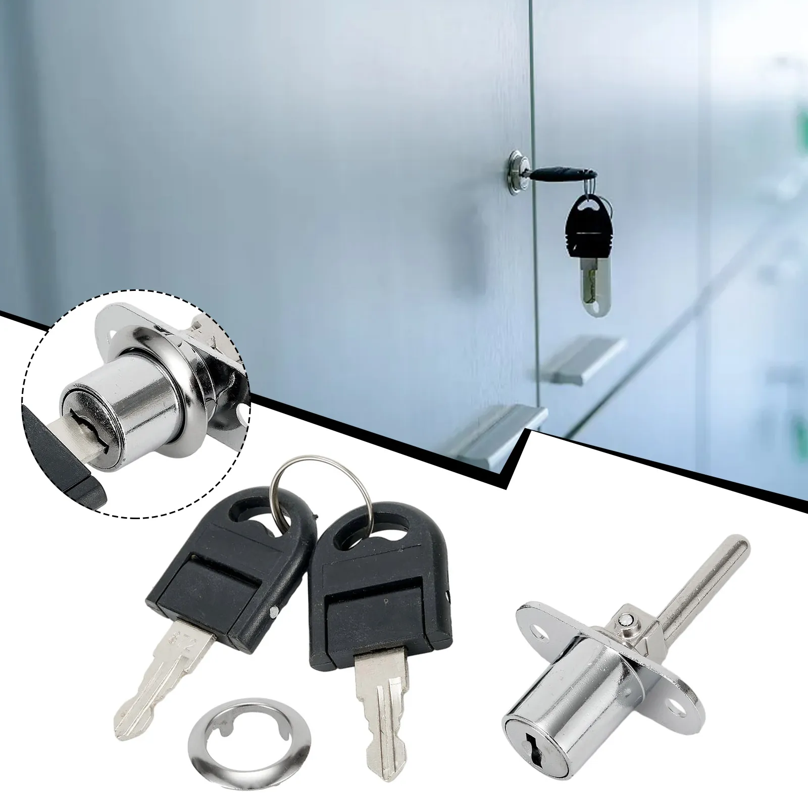 DHgate.com:Upgraded16/19mm Zinc Alloy Cabinet Lock, Set of 2