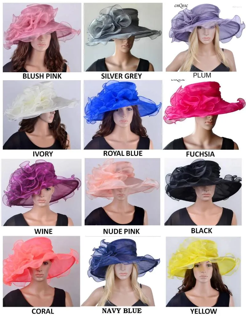 Baskar Color! Crystal Hat med stor trim för Kentucy Ascot Races Melbourne Cup. BRIM Bredd 13,5 cm.