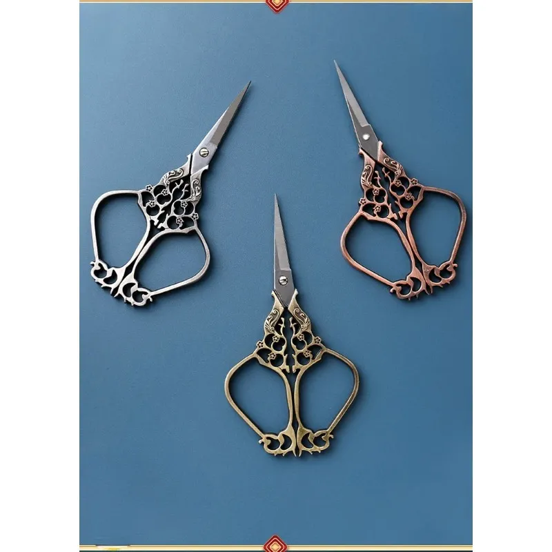 Vintage Retro Scissors Bordado aço inoxidável Tipa de costura Tasmadas Ferramentas de DIY de artesanato para ferramentas de costura antiga de artesanato