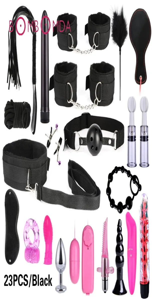 Sex Shop Vibrator för kvinnor klitoris stimulerar bdsm bondage set sexleksak för par anal dildo plug penis vibrerande ring för män1967783