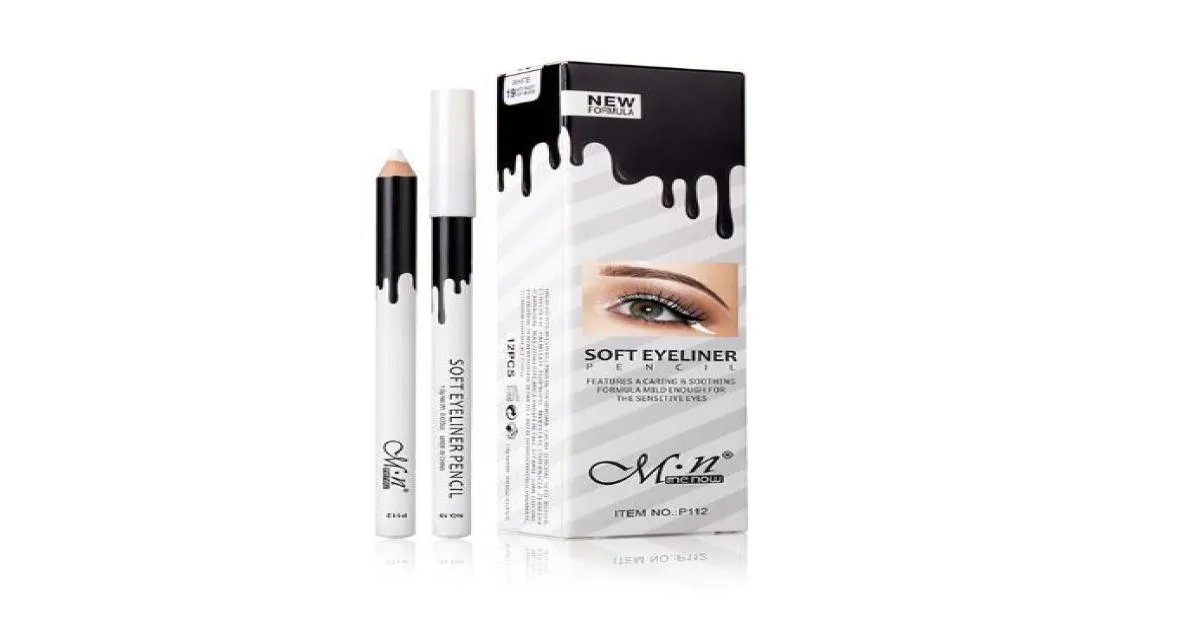 Quality White Soft Eyeliner Crayon Menow Highlight Crayon entier Menow P112 12 Pièces MAVEAUS COSMETIQUE SOLK