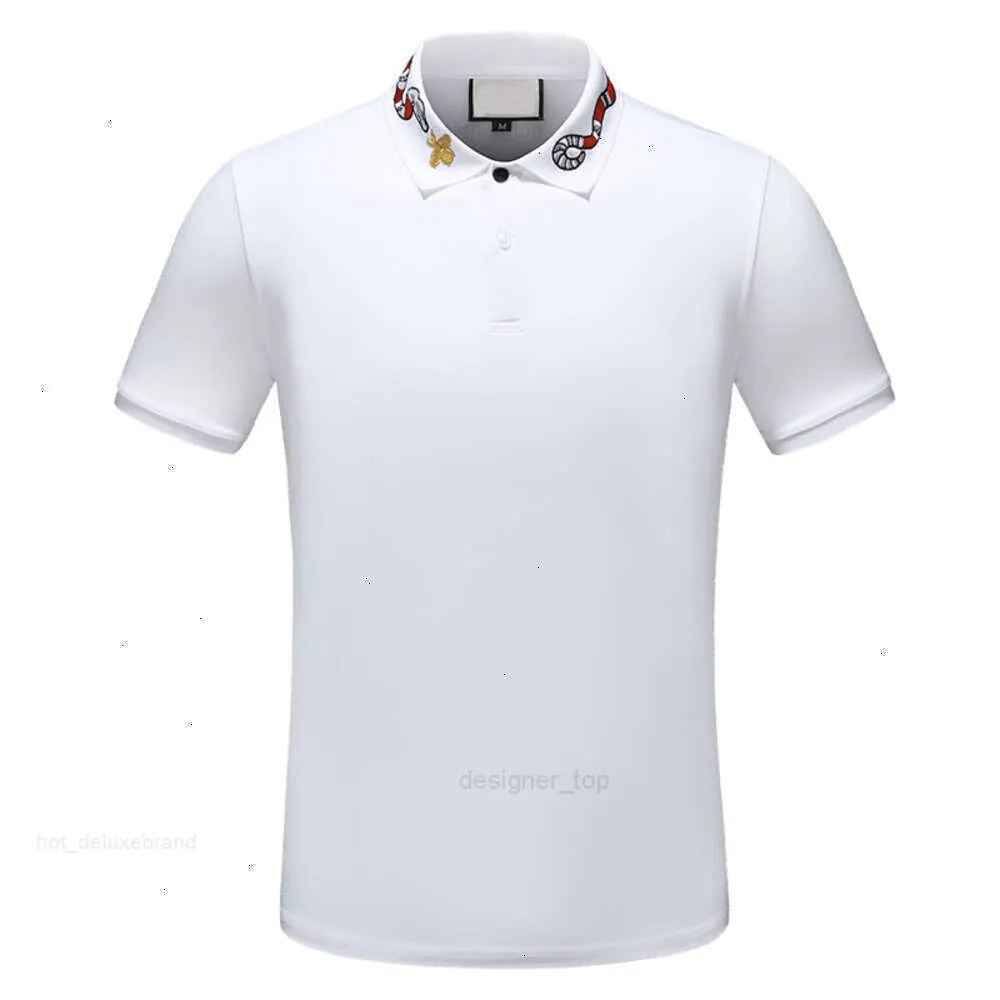 2023 Designer Stripe Polo Shirt T Gucchi GG Guccir Guccic Gucciliness Shirts Snake Polos Bee Floral Brodery Mens High Street Fashion Horse Tshirt A7IQ V5OR VG DYP0