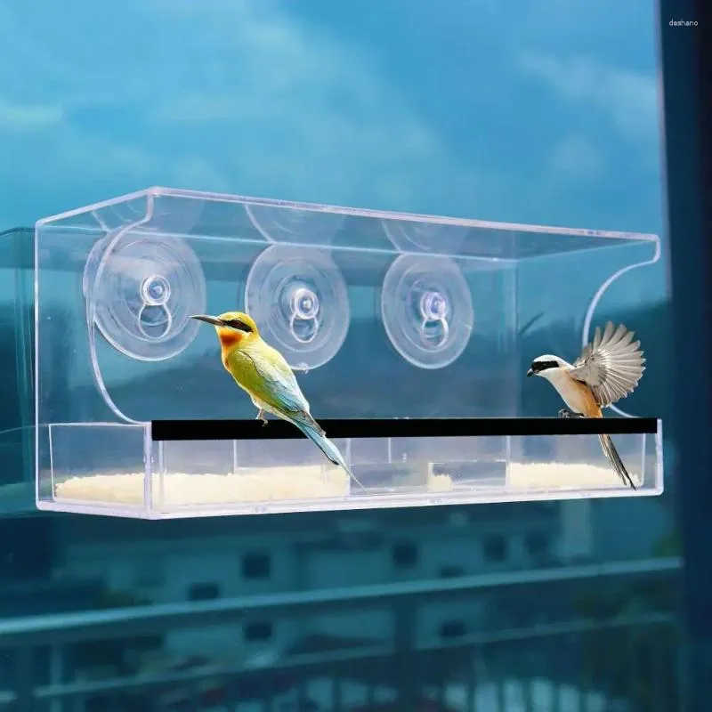 Andere Vogel liefert klare Saugnäpfe Fütterungsfenster Feeder Vogelhaus Vögel hängen Lebensmittel