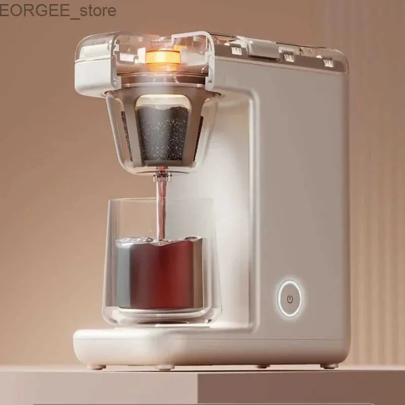 Coffee Makers Coffee machine home small automatic office integration American drip coffee equalizer portable coffee machine Y240403