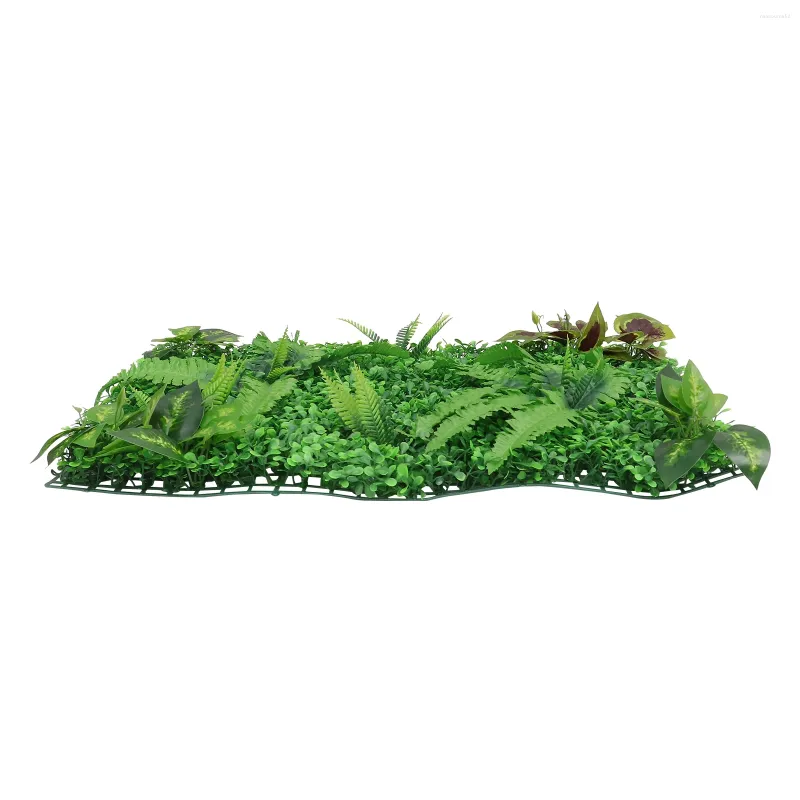 Decoratieve bloemen 1 st gesimuleerd turf ornament kunstmatige plantenwand (groen)