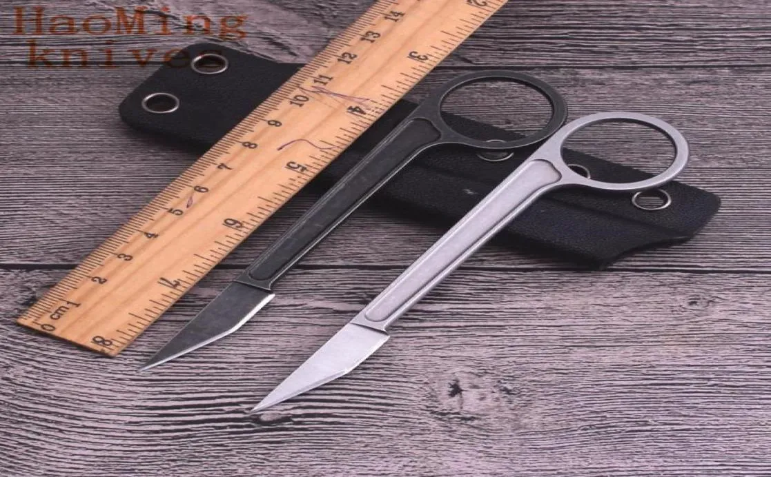 New Arrival Bastinelli BAS13 Tactical Knives 440C Stone Wash Blade Full Tang Steel Handle Fixed Blade Paper cutter Knife7354266