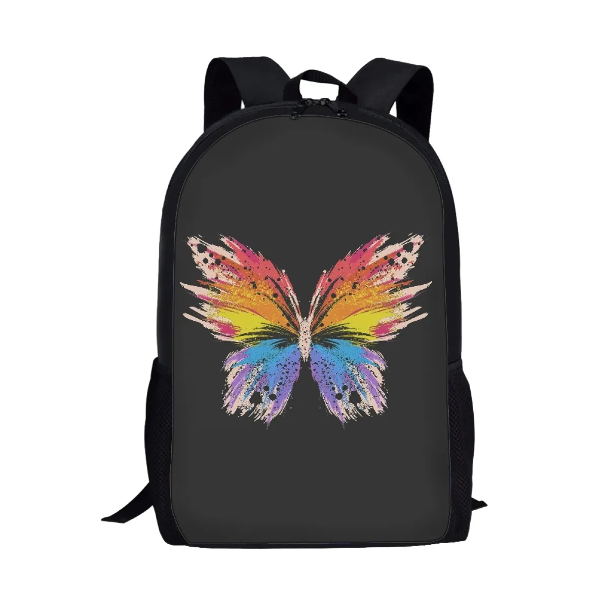6528 Vibrant Butterflies Backpack Purse Rucksack Travel Shoulder Bag Casual Amazon.com: ALAZA Butterflies Many Butterflies Mini Backpack  main image 4