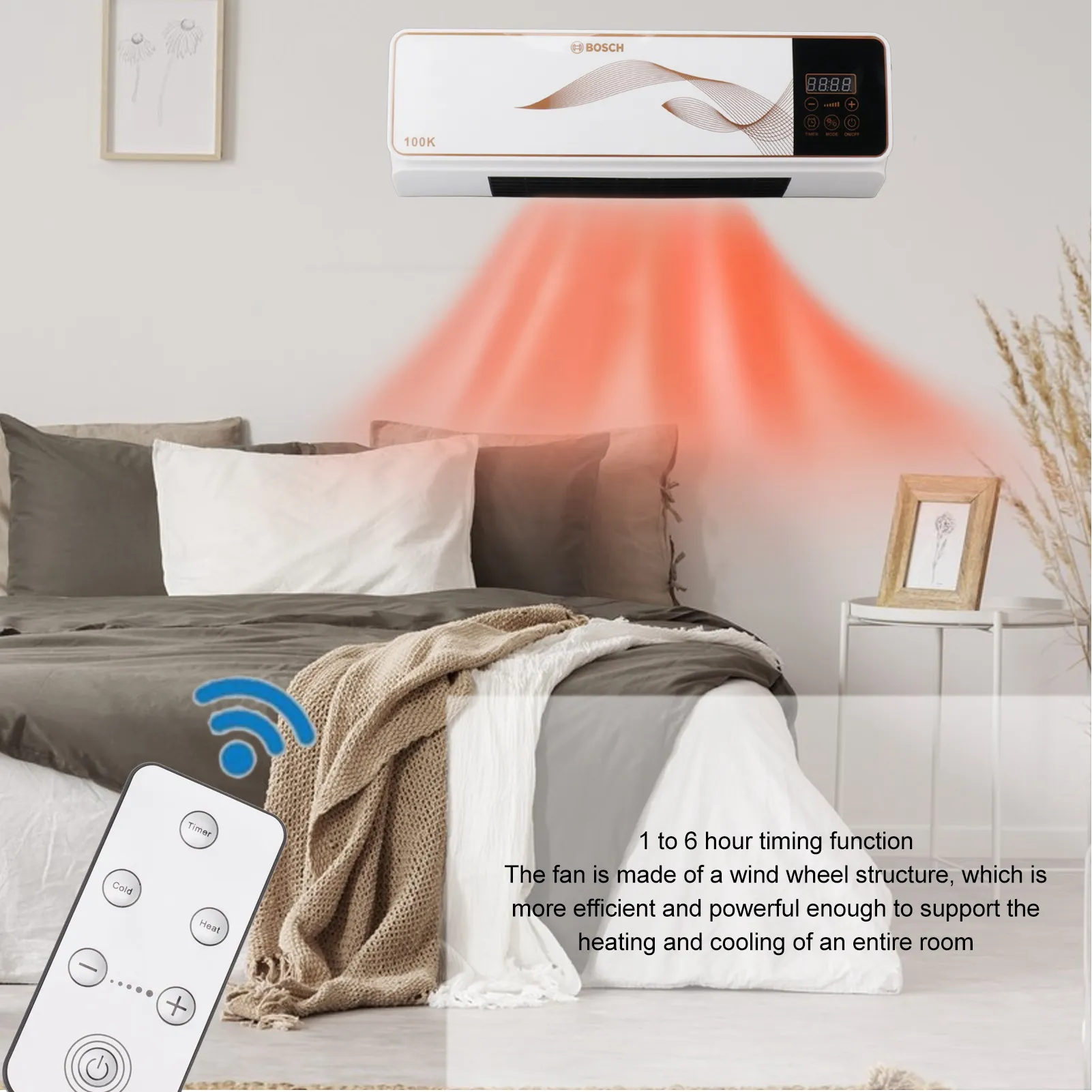 Split Unit Ac And Heat Wall Mounted Split System Air Conditioning