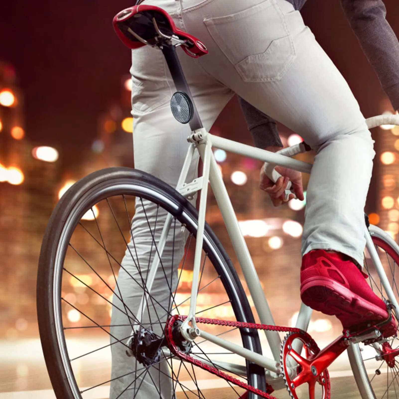 Lot De Réflecteurs De Vélo Ronds 56mm - Plastique Réfléchissant Sécurité