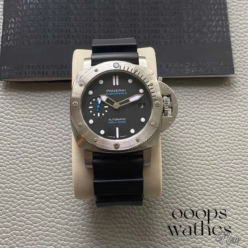 Relógios mecânicos séries de submarinos de luxo PAM00973 Automático Assista a Waterwatches Watches Designer Moda Iris Stainless Steel Iris
