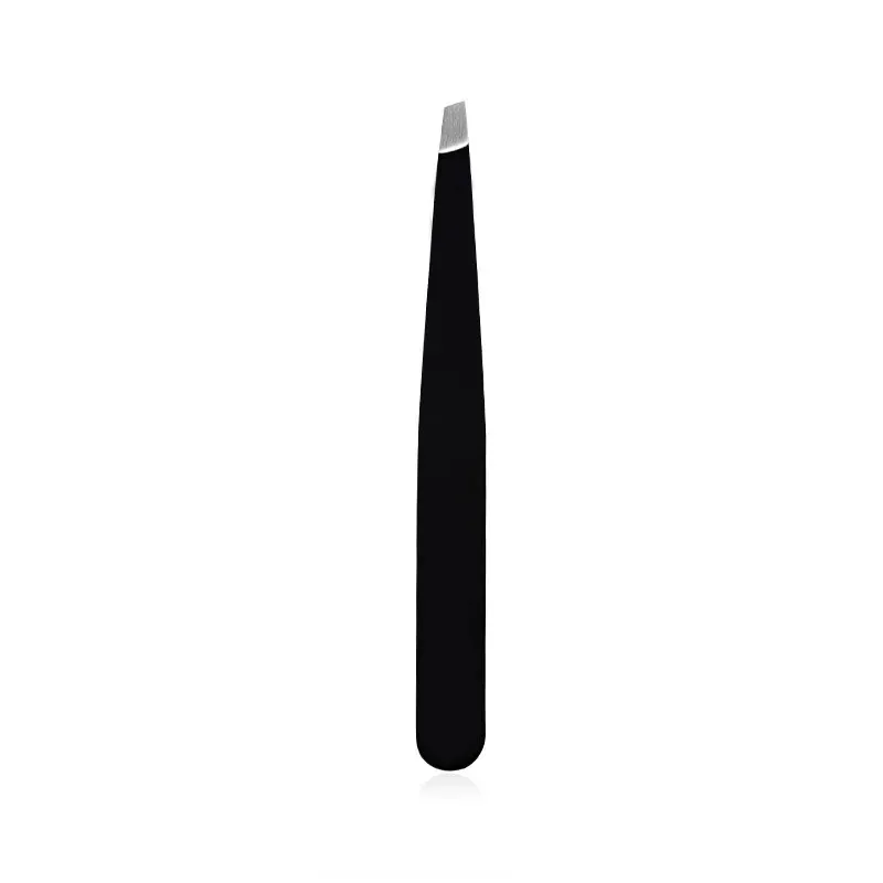 2024 Stainless Steel Eyebrow Clip Black Pointed Eyebrow Tweezers Plucking Beauty Too pince a epiler