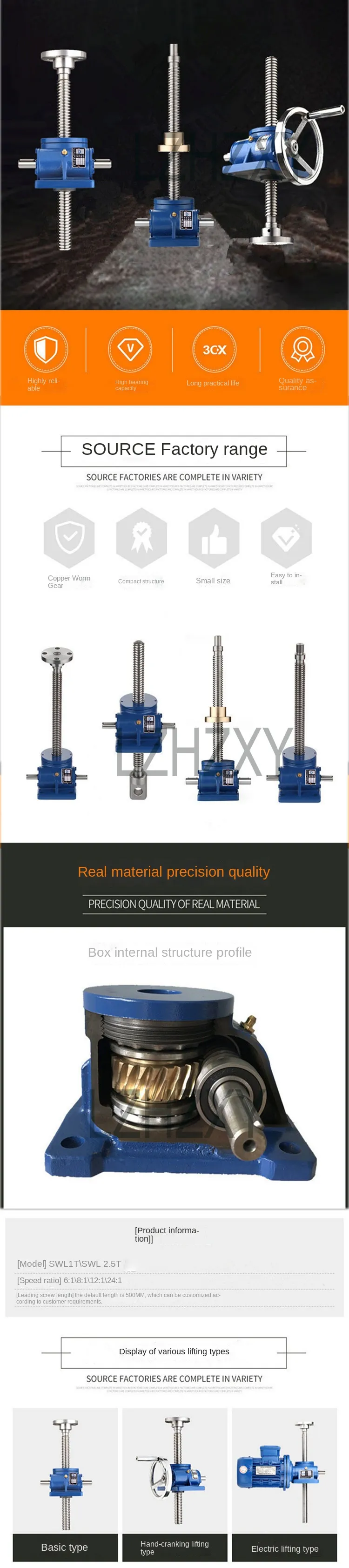 Single Screw Rising Platform Screw Type Lift Guide: Manual Lifting Platform Selection