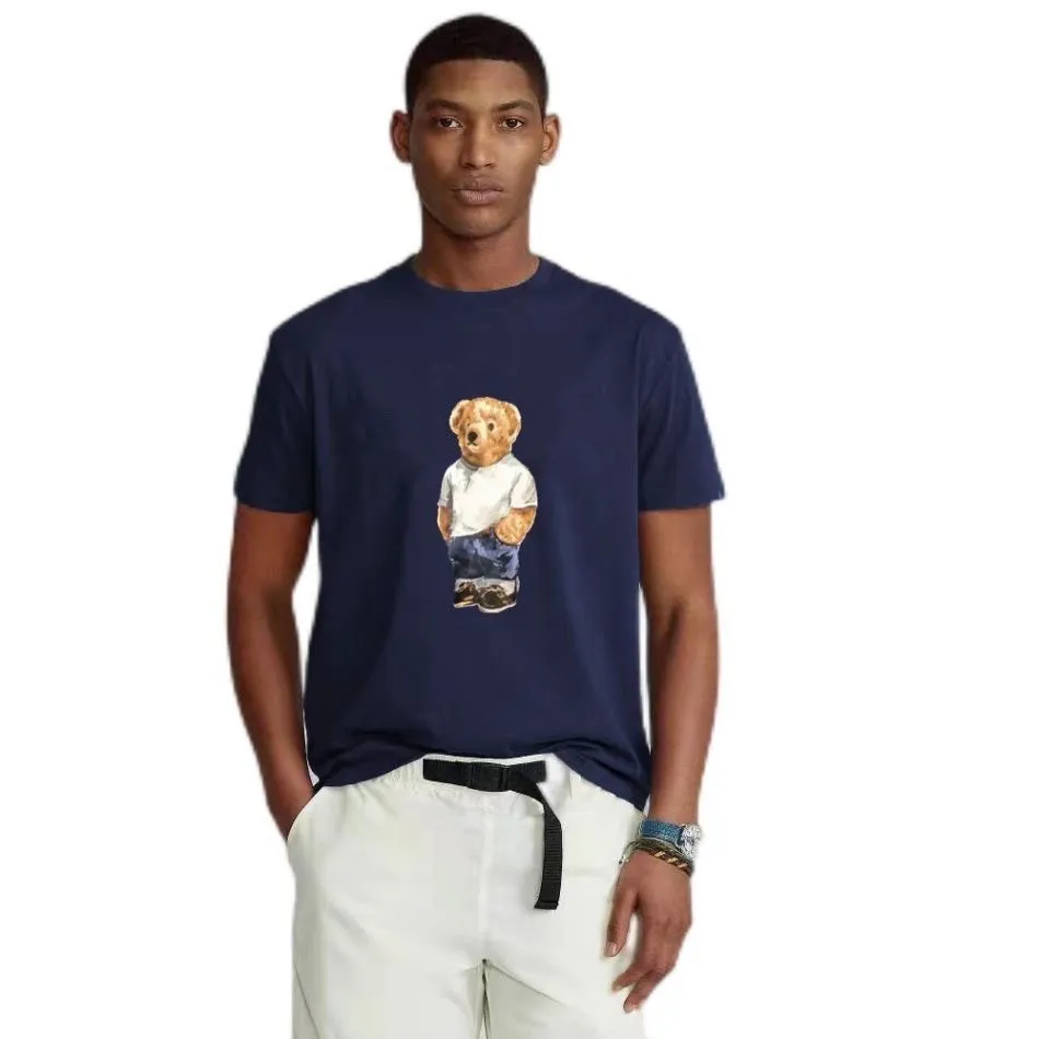 2023S beni di lusso Polo orso maglietta all'ingrosso di alta qualità 100% cotone orso maglietta manica corta magliette USA # 14