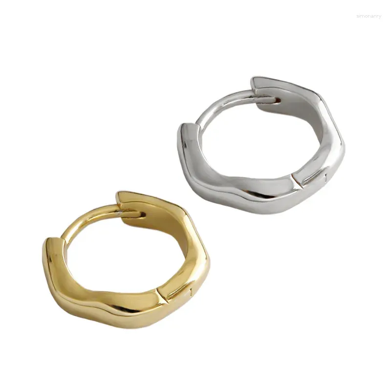 Pendientes de aro Vianrla 925 STERLING SIGLING HUGGIE HUGGIE GOLDY 10 mm Pequeño clásico