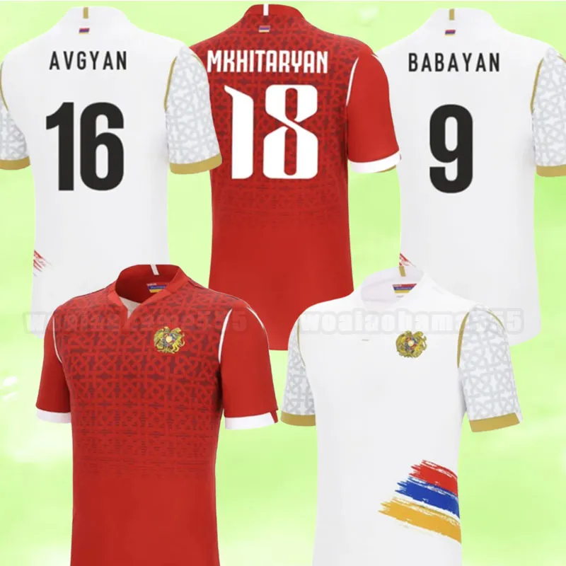 Armenian National Team Third Soccer Jersey Armenia Football Shirt White