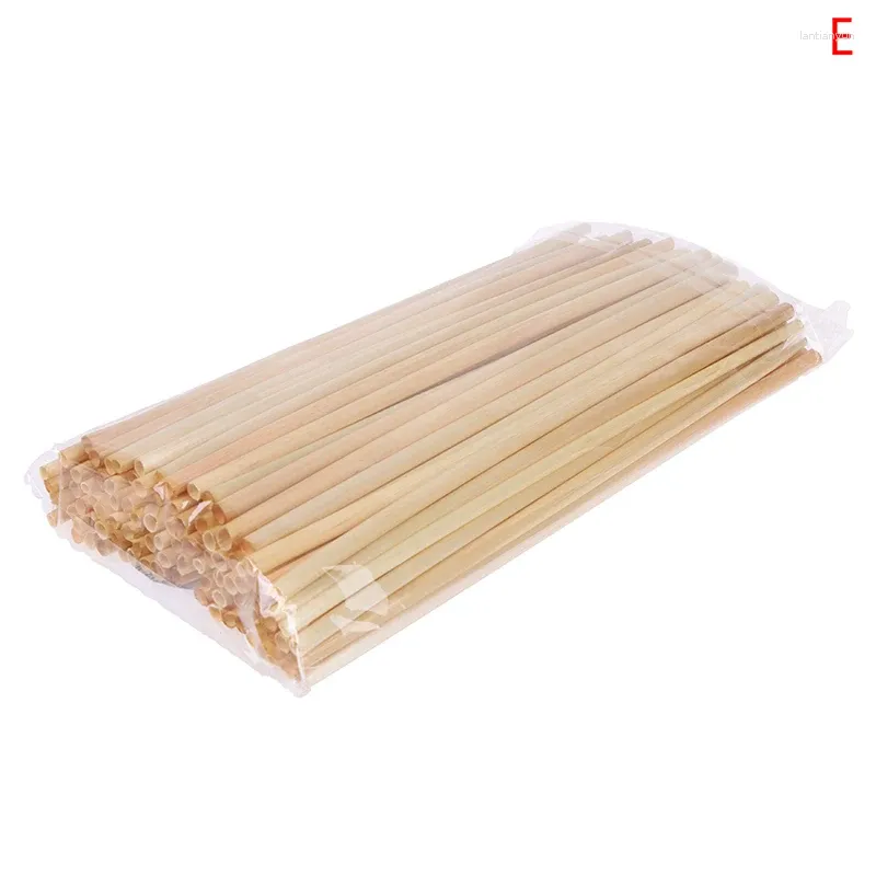 Drinking Straws Biodegradable Natural Wheat Straw Environmentally Friendly Portable Bar Kitchen Accessories