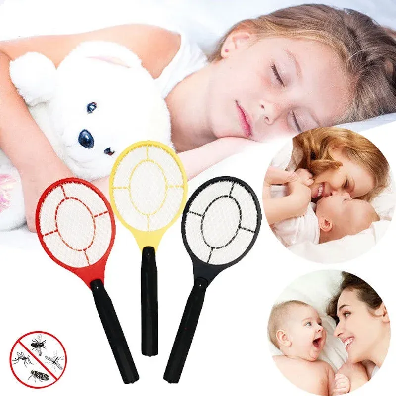 Outils Electric Mosquito Swatter Handheld Racket Killer Fly Swatter Mosquito Swatter Battery Power Power Power Mosquito Trap Swatter
