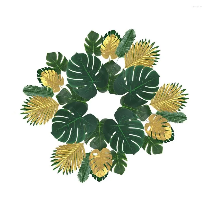 Fleurs décoratives 60 pièces feuilles artificielles de la simulation de Noël décoration du festival des feuilles