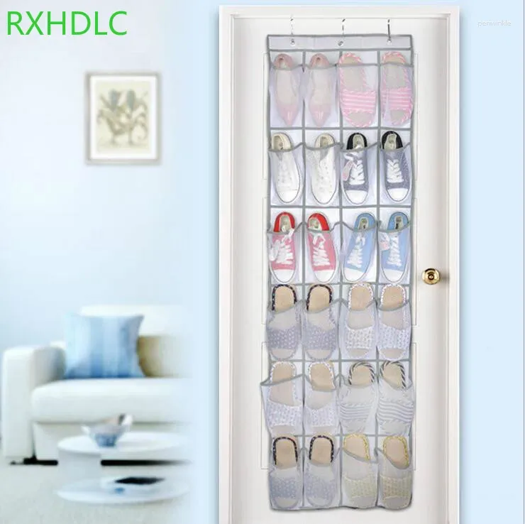 Storage Bags 24 Pockets Over Door Hanging Bag Box Shoes Organize Rack Hanger Tidy 30PCS/LOT