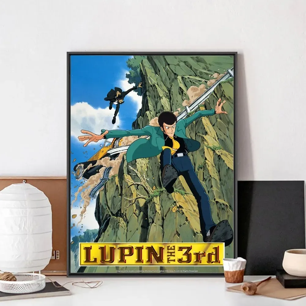 Poster Su Tela Lupin The Third 60x90 Cm - Senza Cornice, Per Decorazione Parete Camera O Soggiorno