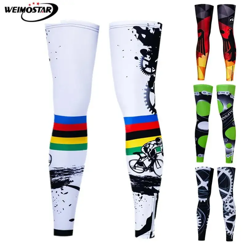 Weimostar Anti-UV Leg Warmers Cycling Outdoor Sport Bike Protect Cover Windproof Bicycle Leg Sleeves Basketball knee warmer 240320