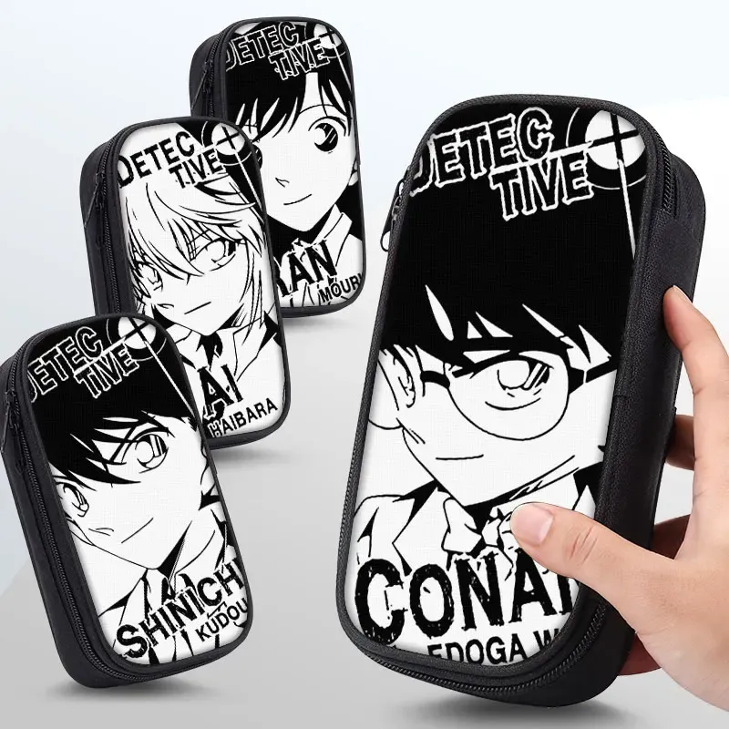 Przypadki detektyw Conan Pencil Case Bags Jimmy Kudo Maurice LeBlanc Anita Hailey Kid The Phantom Thief Large Pacaderple Materiały szkolne