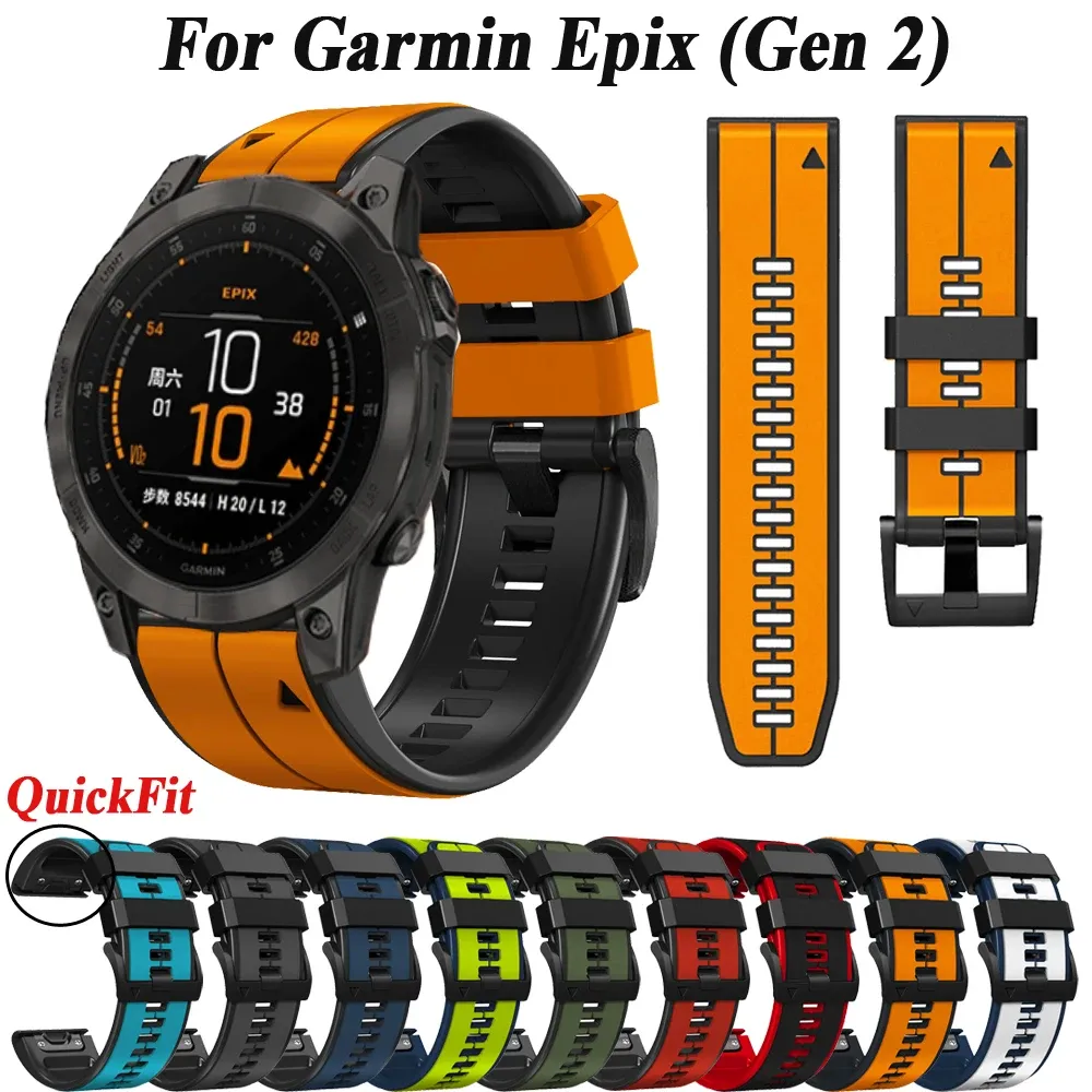 Garmin QuickFit-Armbänder 22 mm für Fenix 5/6/7, Forerunner 745/935/945