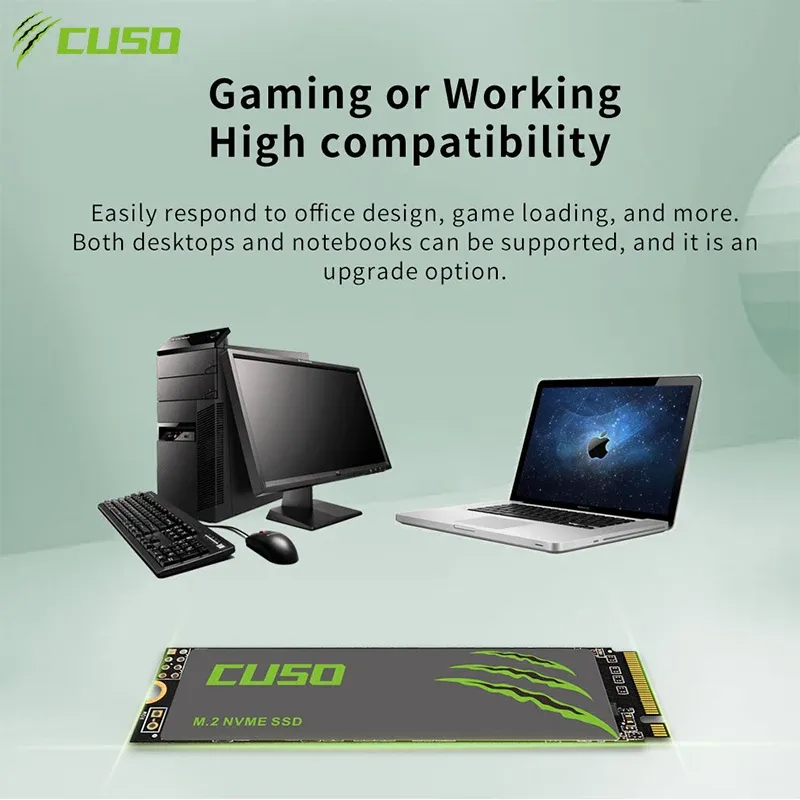 CUSO M.2 SSD 128GB 120GB 250GB 500GB 1TB SSD hard Drive M2 ssd m.2 NVMe pcie SSD Internal Hard Disk For Laptop Desktop