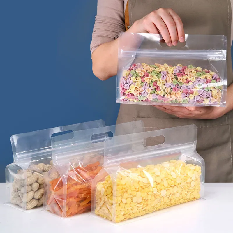 Wholesale Leakproof Ziplock Saran Wrap Bags Reusable PEVA Clamshell Food Containers For Fresh Shut And Stand Up Use In Kitchen And Stoeage From Homepro5 3.39 DHgate.Com