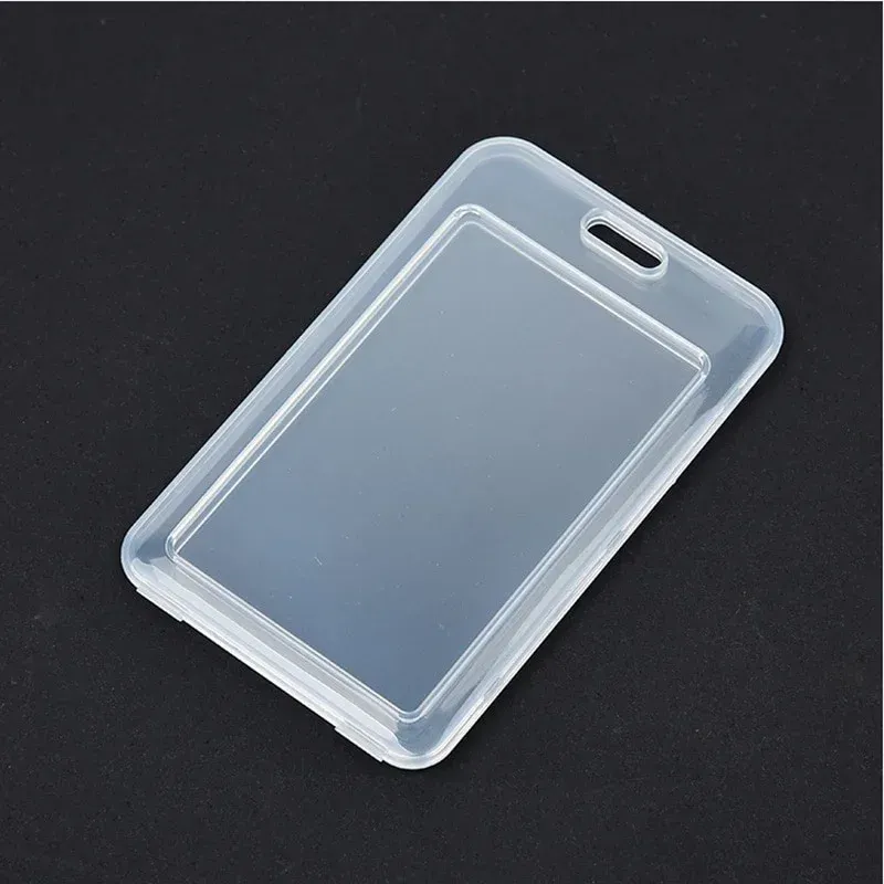 id card sleeves clear Transparent Card Cover Sleeves Unisex Work ID... From Ddmymaster, $40.48