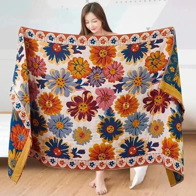 Mantas verano 4 capas toalla de muselina colcha de algodón manta para niños adultas acondicionador de edredón de aire para bebés para niños 80x160 cm de colcha delgada