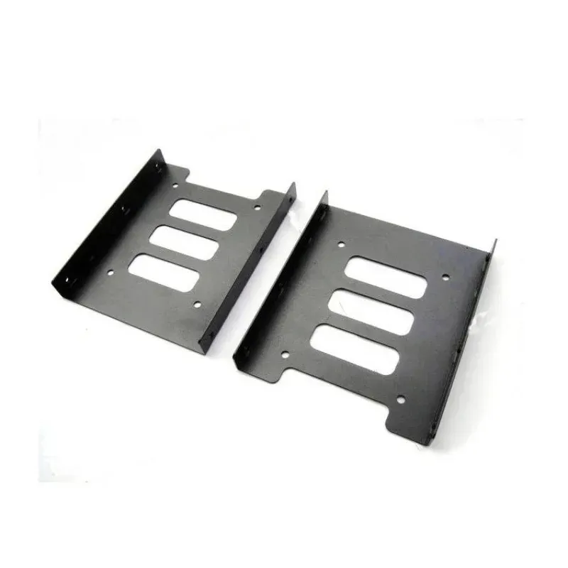 2.5 "SSD SATA IDE TO 3.5" PC 2.5 inç SSD ila 3,5 inç masaüstü dock depolama bölmeleri için montaj adaptör sabit disk braketi siyah