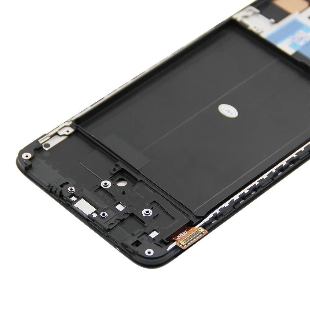 Wyświetlacz hurtowy 6.7 '' dla Samsung A70 A705 LCD A705F SM-A705FN z zamiennikiem zespołu ekranu dotykowego ramki