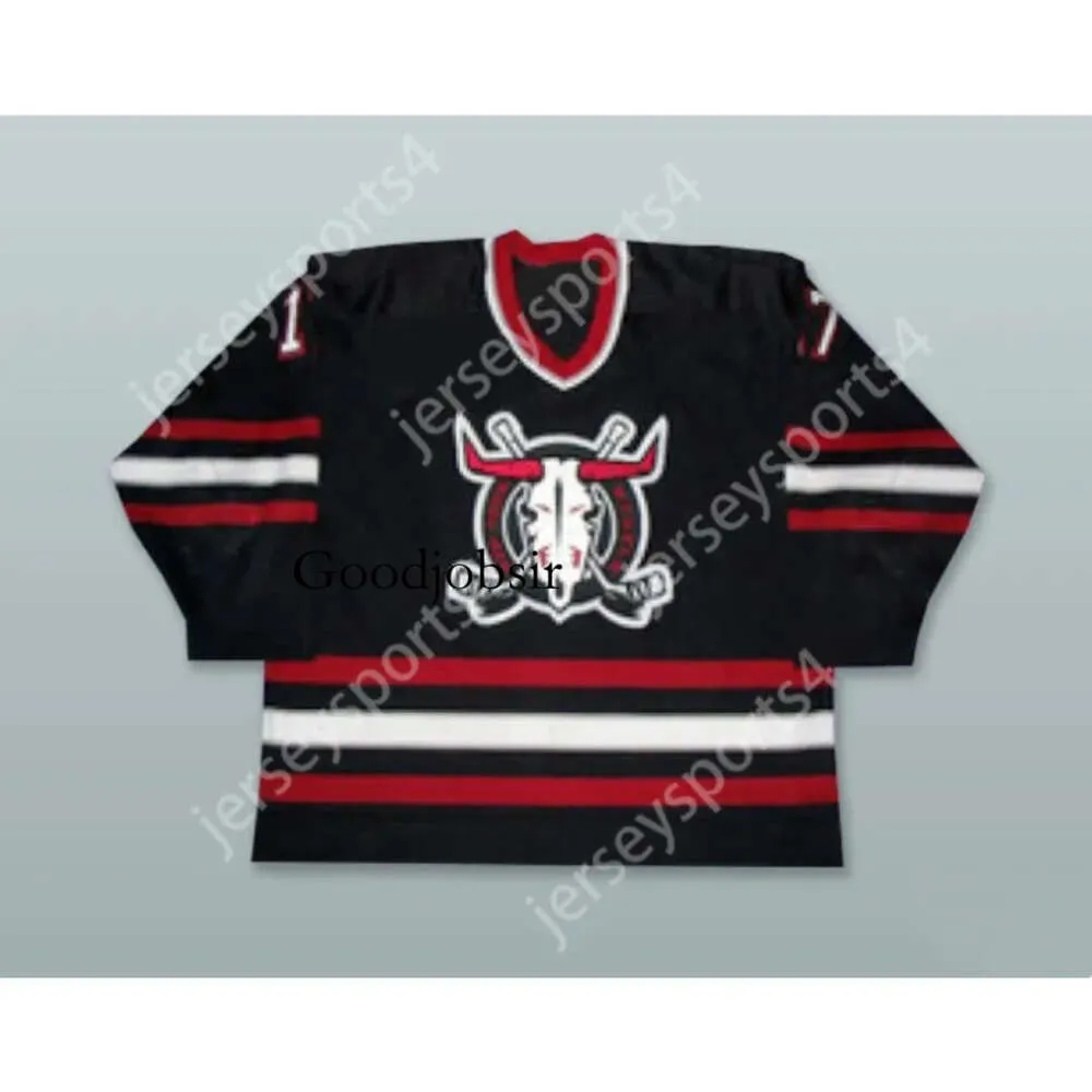 Gdsir Custom JEFF SMITH 17 RED DEER REBELS JERSEY DE HOCKEY NOIR NOUVEAU Top Ed S-M-L-XL-XXL-3XL-4XL-5XL-6XL