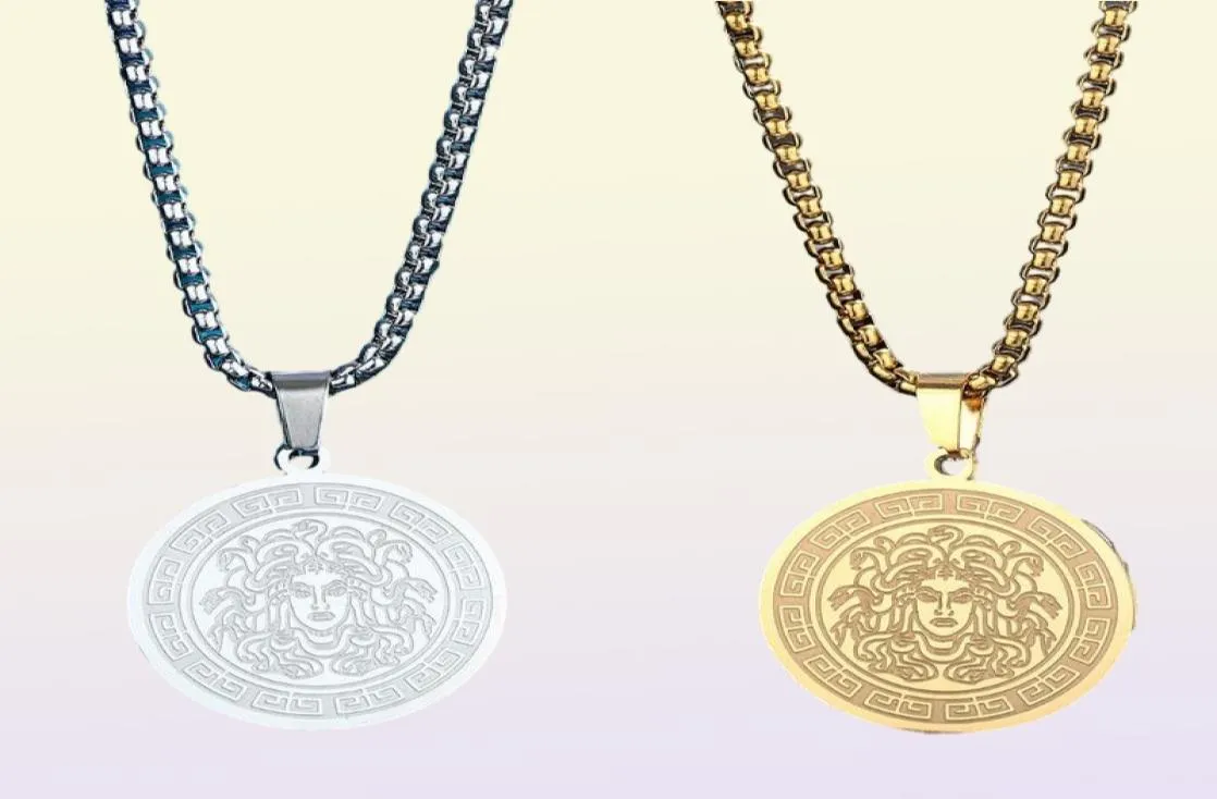 Colliers pendants Collier mythique exquis Femmes hommes Ancient Greek Symbole Bijoux en acier inoxydable Pagan Gift8262832