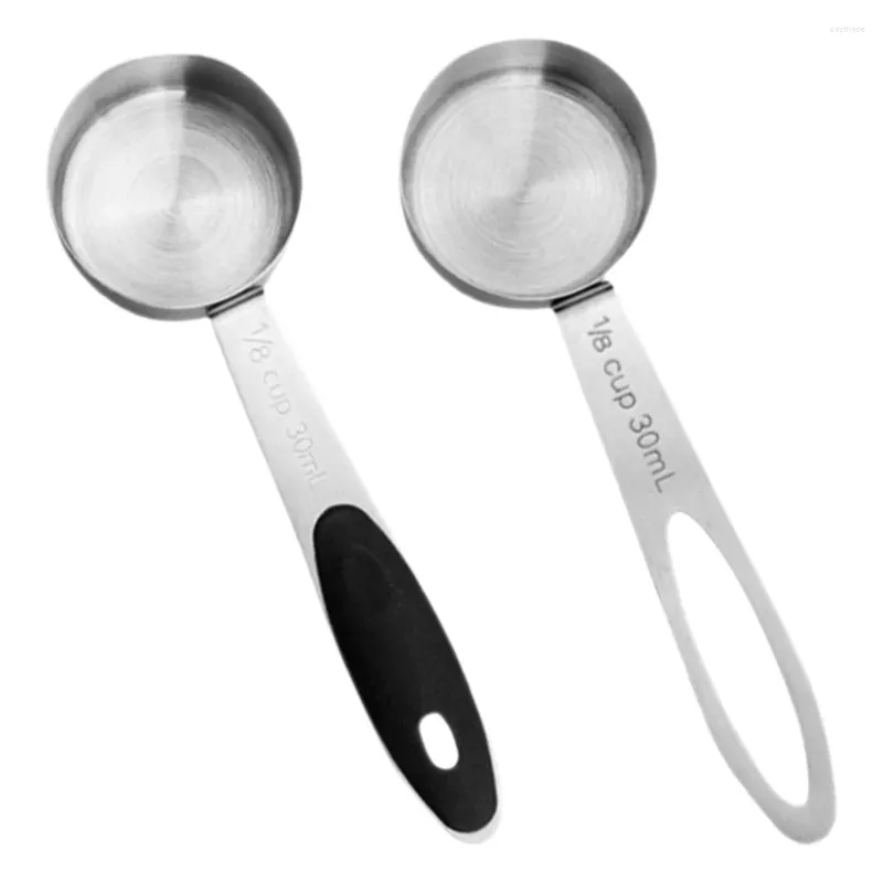 Coffee Scoops 2 Pcs Scoop Kitchen Seasoning Measuring Spoons Measure Tablespoon Ladle Stainless Steel Metal